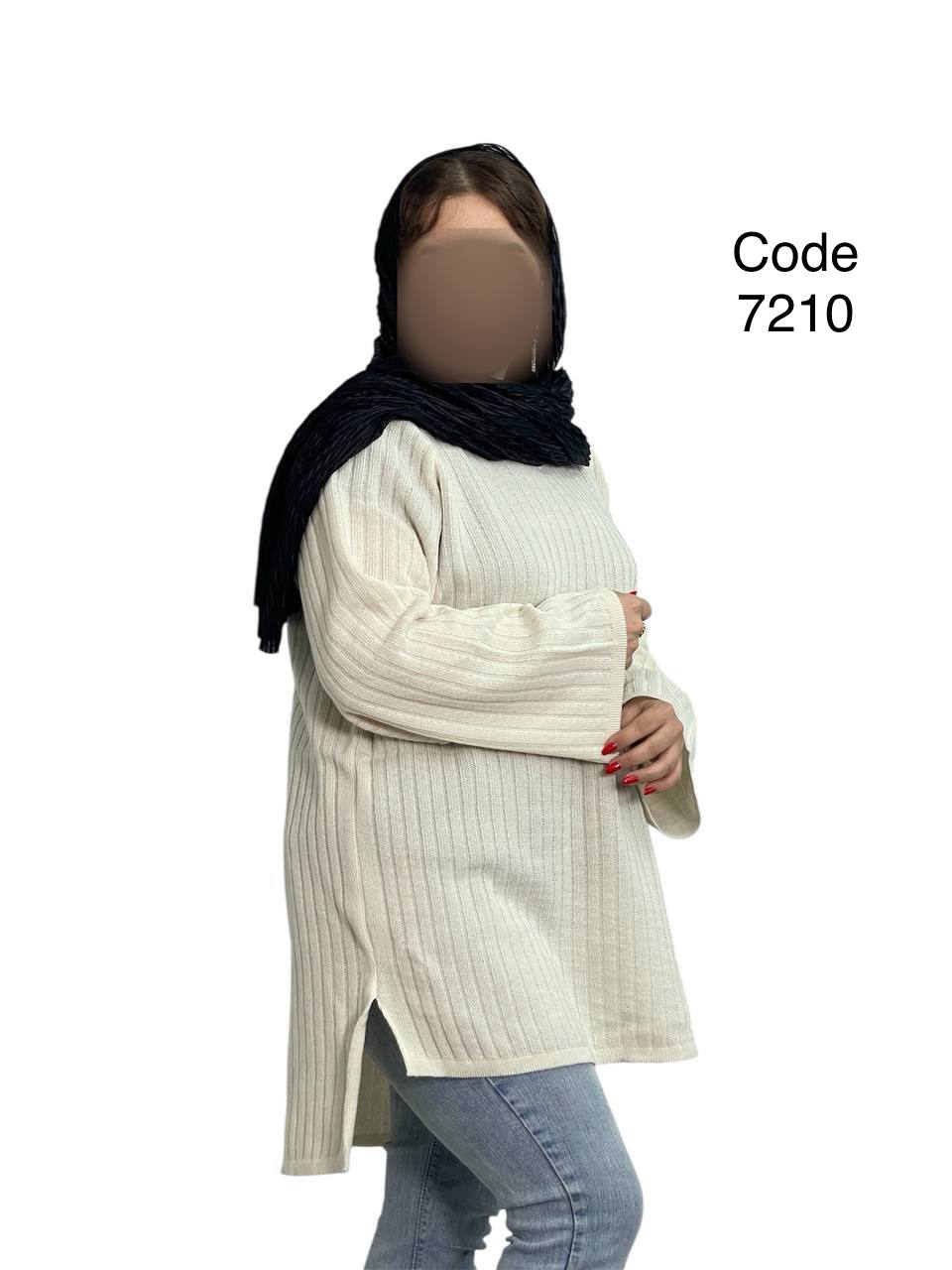 شوميز بافت قواره دار 7210 شيري